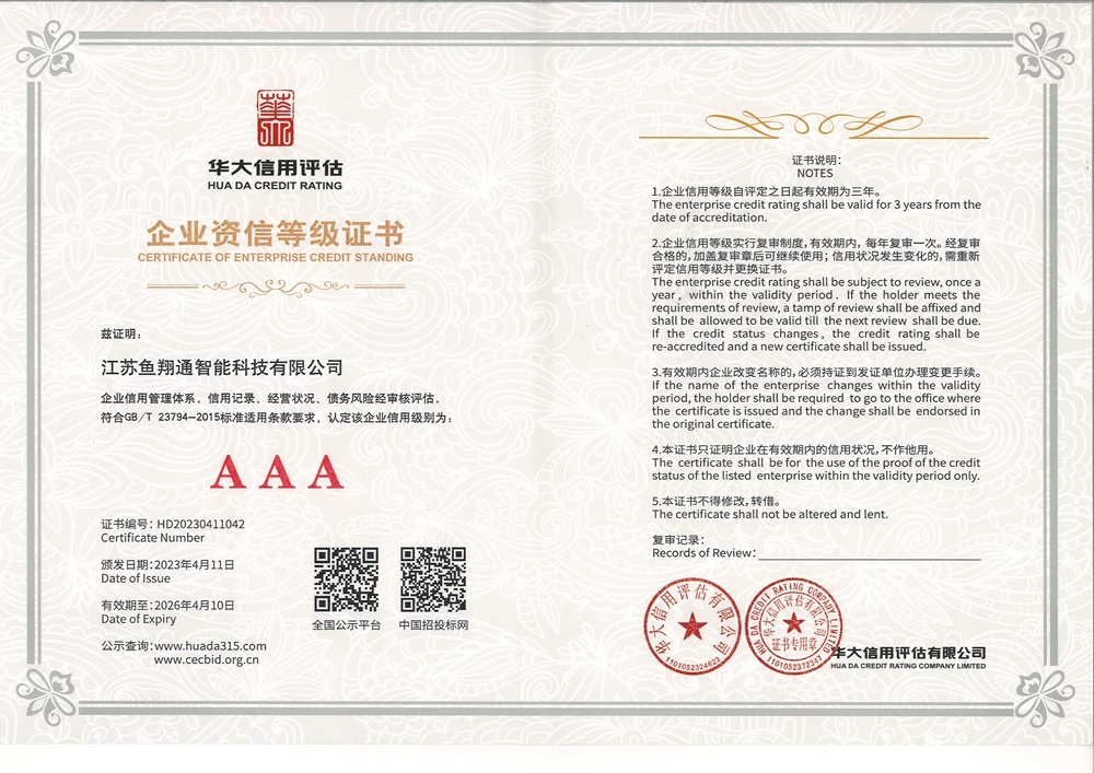 4企业资信等级证书-AAA